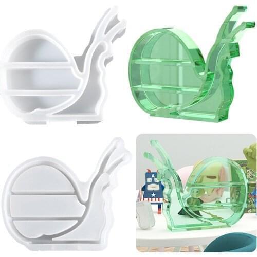DIY Crystal Epoxy Resin Mold Three-dimensional Snail Storage Box Home Decoration Silicone Mould