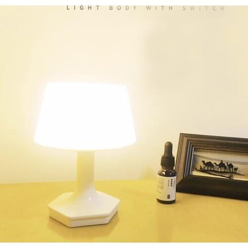 Hexagon Base Table Lamp Small USB Night Light Adjusable Bedroom Lamp Home Decoration Gift