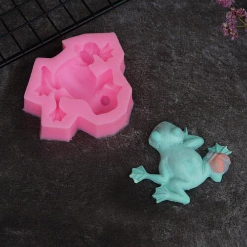 Frog Silicone Mold 3D Insert Shape Sugarcraft Fondant Cake Decorating Tools Chocolate Clay Moulds