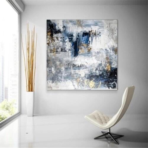 Modern Abstract Oil Painting on Canvas Abstract Textured Prints and Posters Cuadros Wall Art Pictures for Living Room Home Decor