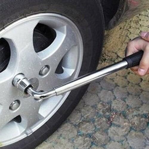 Telescoping Repair Car Wrench Tool Kits Car Auto Spanner Lug Wrench Tool Multifunctional 500mm L Type Socket Wrench Set