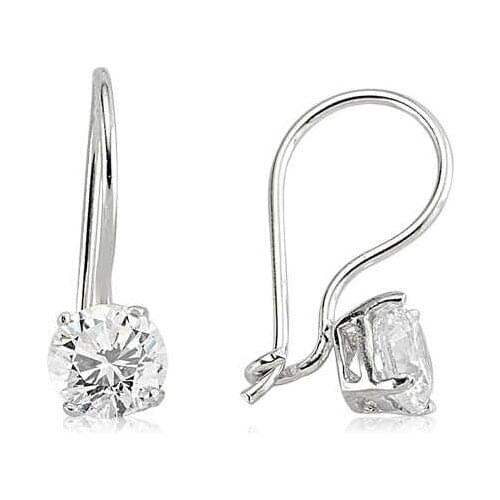 Tevuli 925 Sterling Silver Solitaire Dangle Earrings
