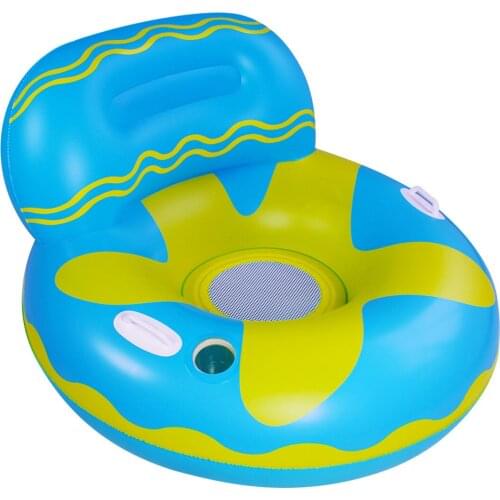 High Quality Water Sports Water Parks Swimming Pool Leak-Proof Floating Sofa Inflatable Pool Float With Handles Cup Slot