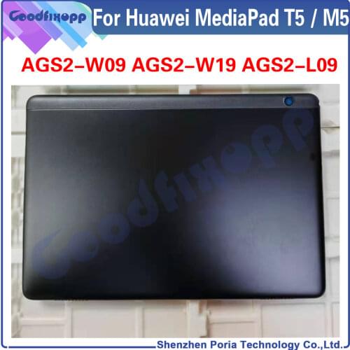 For Huawei MediaPad T5 M5 AGS2-W09 W19 L09 Front Frame Battery Back Cover Rear Case Cover Middle Frame Rear Lid LCD Frame