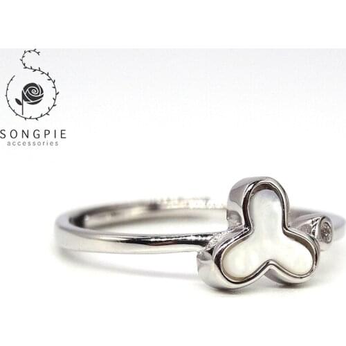 925 sterling silver shell ring girl lovely style ring fashion ring