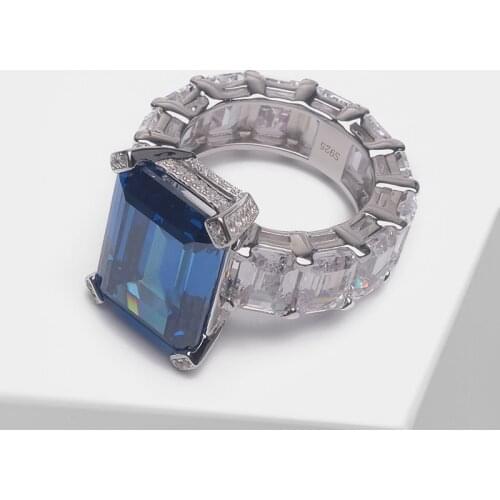 Amorita boutique square full drill design fashion ring