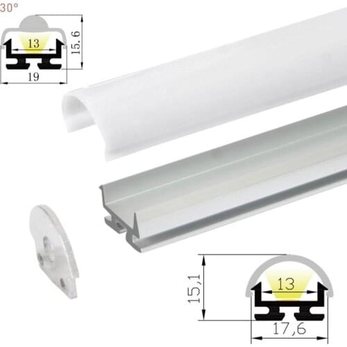 10m(10pcs) a lot, 1m per pcs, Aluminum profile for led sign strips light, clear cover or milky diffuse cover or 30 degree lens