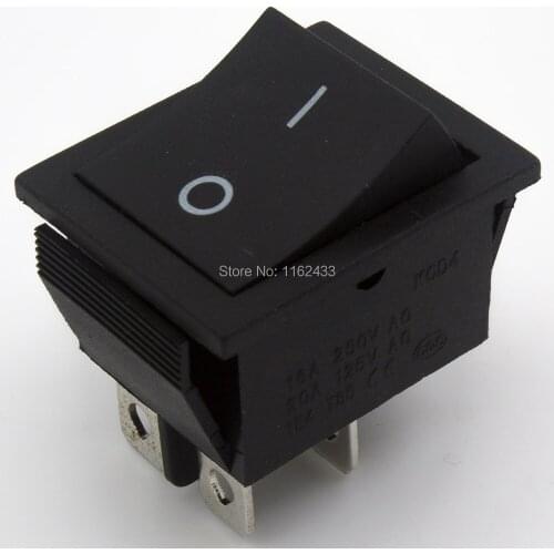 5pcs / lot KCD4-201 perforate 26 x 22 mm 4 pin ON - OFF boat rocker switch power switch