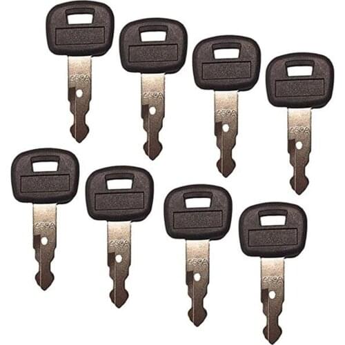 8pcs Ignition Key for Kubota Track Loaders SVL75 SVL90 SVL95-2S Parts # 459A