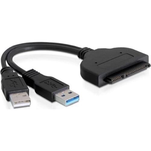 USB 3.0 to SATA 22 Pin 2.5" Hard disk driver Adapter With USB 2.0 Power Cable