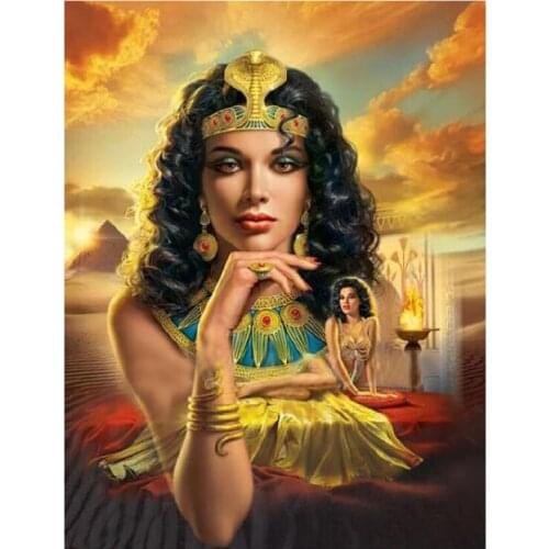 DIY Full Diamond embroidery Egyptian woman Complete Kit Diamond Painting queen 5D Square/Round Mosaic Picture Of Rhinestones