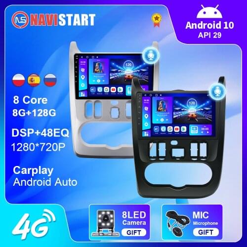 OKNAVI 2 Din Android 9.0 Car Radio Multimedia Video Recorder for Renault Logan I Sandero Lada Lergus Dacia Duster GPS Navigation