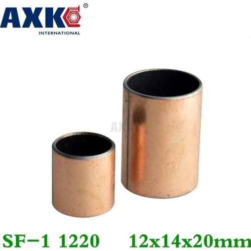 Axk 50pcs Sf-1 1220 12x14x20 Mm Self Lubricating Composite Bearing Bushing Sleeve Free Shipping Sf1