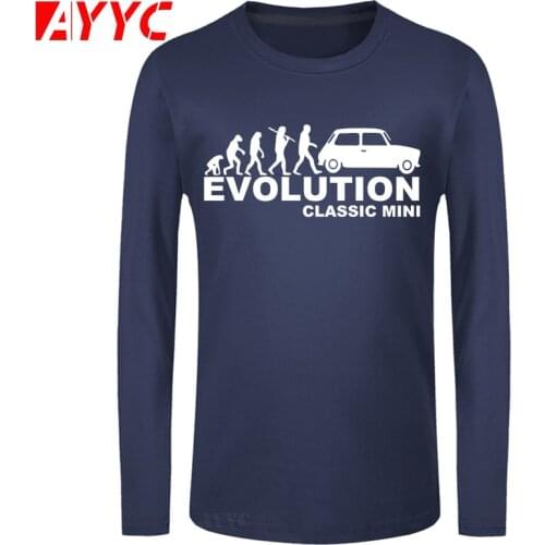 AYYC long sleeve tee Austin Mini Cooper Evolution T Shirt Men S Classic Race Rally Evo Evolution 3D Printed 100% Cotton T-Shirt