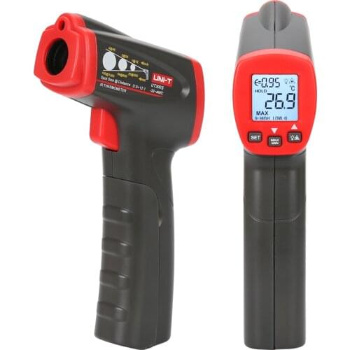 UT300S non-contact digital infrared thermometer with SCAN temperature display laser handheld temperature measuring gun