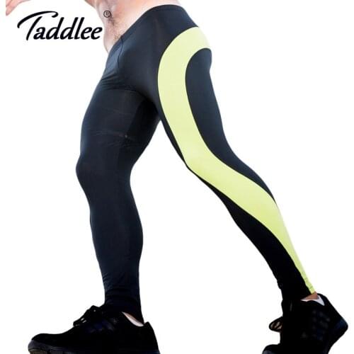 Taddlee Brand Sexy Men Low Waist Spandex Long Pants Legging Man Tights High Stretch Bottoms Gay Workout Active Jogger Fitness