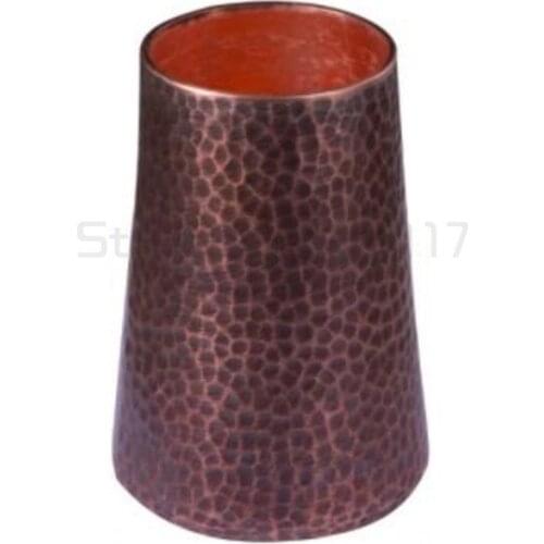 Handmade retro pure red copper coffee cup teacup tea water wine cup spoon set drinkware