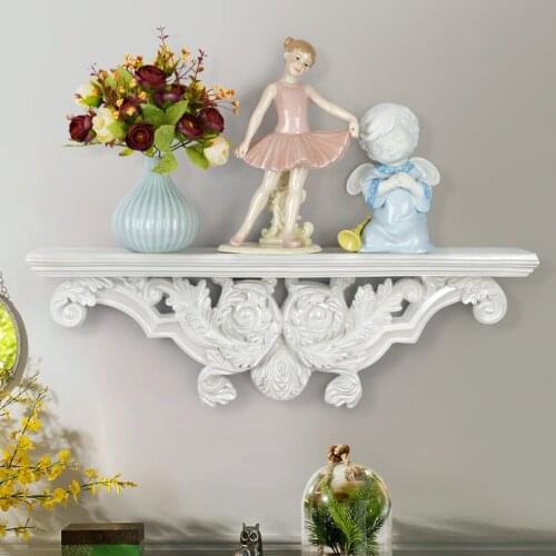 Decorative Shelf Wall Hanging Holder Decoration Nursy Shelves Resin Decore Hanging Shelf Home Storage Rack Living Room Artware