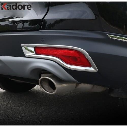 For Honda CRV CR-V 2017 2018 2019 Chrome Rear Fog Light Lamp Cover Trim Tail Foglight Frame Trim Sticker Car Styling Accessories