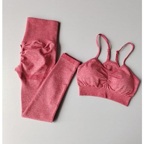 Womens tracksuit Fitness Yoga Sets Seamless Sports Suits High Waist GYM Fitness Pants Sportswear Workout Womens Bra+Leggings