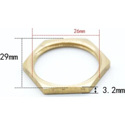 3/4" BSP Female Brass Hex Head Nut Thread Washer Spacer Pipe Fitting