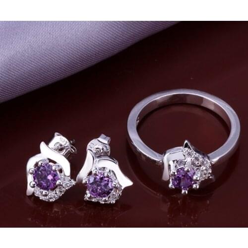 LKNSPCS652 925 sterling silver jewelry set, fashion jewelry set Earring 493 Ring 381-8 /dhhalyoa dszamkga