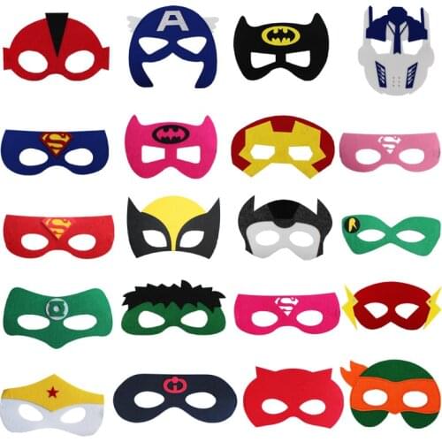 Halloween Super Hero Masks Christmas Birthday Party Dress up Costume Cosplay Mask For Kids Children Party Favor Gift