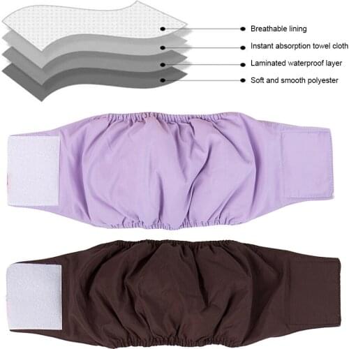 Reusable Male Pet Dog Diaper Physiological Pants Breathable Waterproof Shorts A1