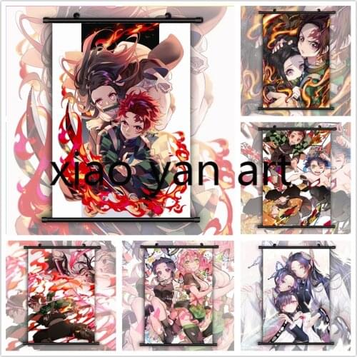 Kimetsu No Yaiba Demon Slayer Anime DIY Diamond Painting Diamond Mosaic Cross Stitch Kit Full Diamond Embroidery Room Decoration