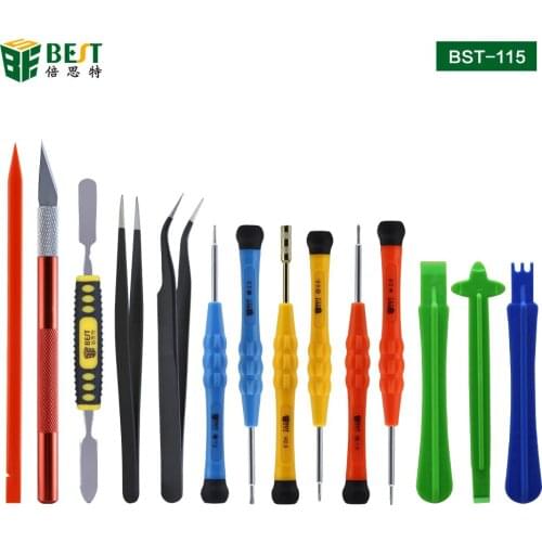 Newest Mobile Phone Screen Opening Pliers Repair Tools Kit Screwdriver Pry Disassemble Tool Set for iPhone Samsung repair +bag