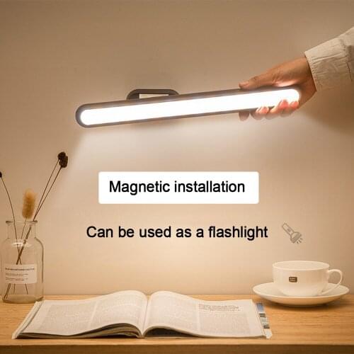 New Arrival Hanging Magnetic Wall Lamp 5V USB Chargeable LED Under Cabinet Light Eye-protect Stepless Dimming Night lights