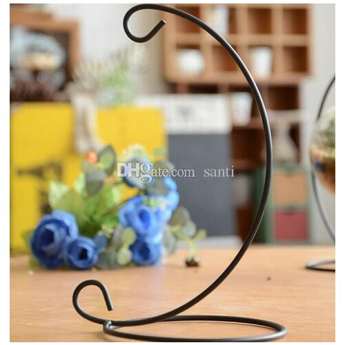 New Arrive Iron Wedding Candle Holder Moroccan Candlestick Glass Ball Hanging Bracket Stand