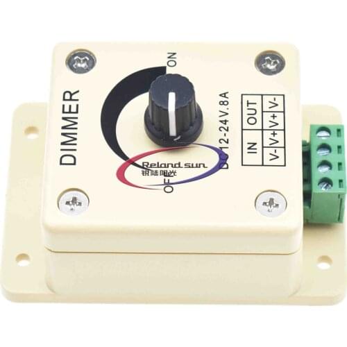 12V 24V DC 8A Balck Single Color LED Dimmer Switch Brightness Controller for led lamp strip light Sensor