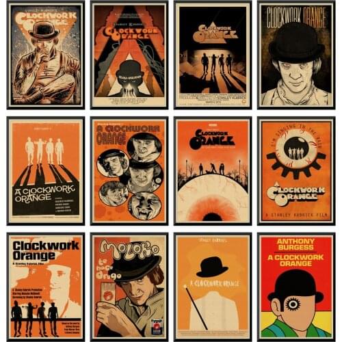 Clockwork Orange Movie Poster Wall For home decorArt Decoration Poster Wall Sticker Home Decoration 42X30cm