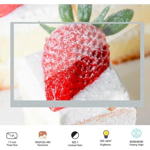 Original Innolux JJ070IA-18E LCD Display Screen WithoutTouch For Automotive Display 7 Inch 800(RGB)×480 WVGA 133PPI Antiglare