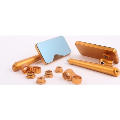 Full Aluminum CNC motorcycle Mirror Phone Shape 8mm 10mm screws Universal Fitment for motorcycle Scooter ATV