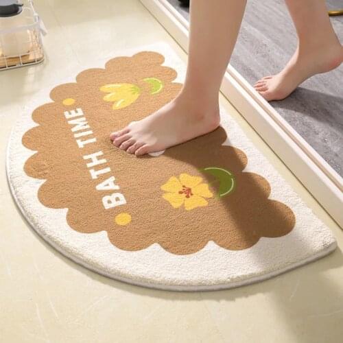 Floral Welcome Entrance Doormats Carpets Kawaii Rug For Home Bath Living Room Floor Stair Kitchen Hallway Non-Slip Rainbow Gamer