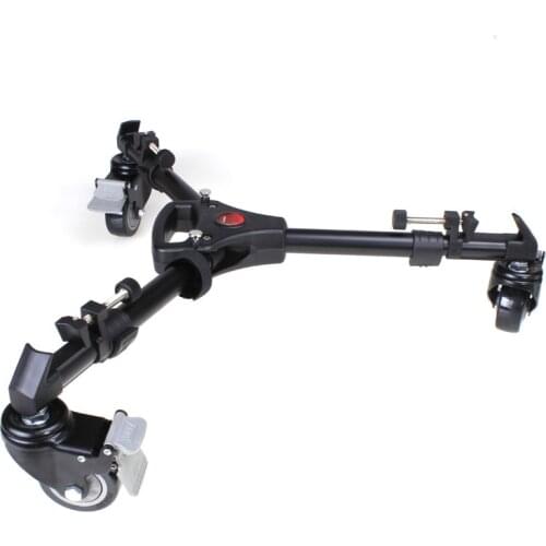 FEDEX EMS Free Shipping YUNTENG 901 Professional Folding Aluminum Alloy Large Size Tripod Dolly Base Stand Tripod Grand Base