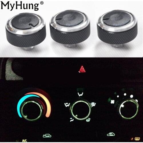 AC Knob For Chevrolet Spark For Chery QQ3 QQ6 Air Conditioning Heat Control Switch Aluminum alloy Interior Styling Accessory