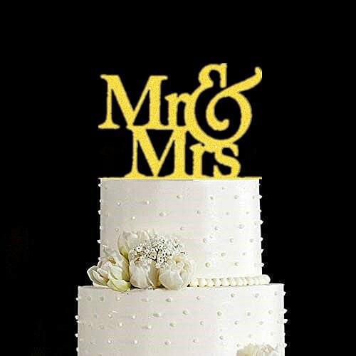 Glitter Silver " Mr & Mrs " Wedding Cake Topper with free shipping for wedding cake decorations wedding gifts favors
