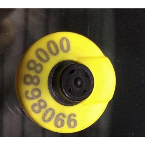 Animal Cattle Management RFID Ear Tag 125khz TK4100 chip tag printed ID number with big male pin