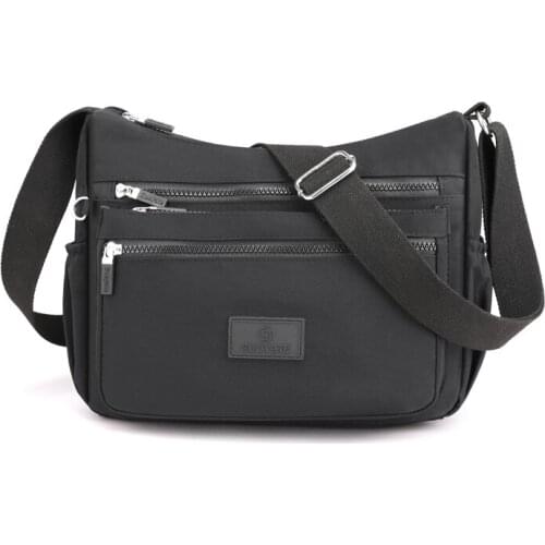 Large Capacity Nylon Shoulder Bag For Women 2021 Casual Design Waterproof Ladies Messenger Bag Soft Portable Travel Handbags Sac