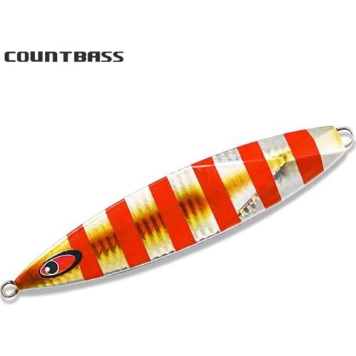 200g 7oz Countbass X Slow Jigs Deep Fall Metal Lead Jigging Lures Amberjack Fishing Game