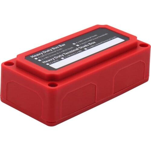 300A DC48V Heavy-Duty Modular Design Bus Bar Box Terminal Studs Busbar Power Distribution Block Car Rv Cable Organizer Box Case