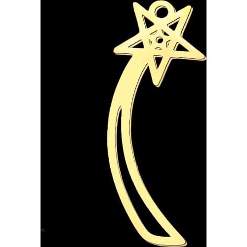 5pcs/lot 100% Stainless Steel Shooting Star DIY Earring Pendant Charm Wholesale Factory Prices Top Quality Pendants