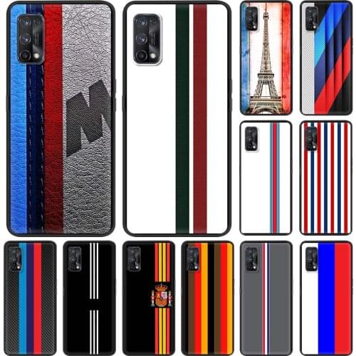 Car Carbon Fibre Print Phone Case For Realme C3 6 7 5 8 XT X50 Pro C15 C11 7i C20 C25 C21 Black Shell TPU Coque Fundas Cute
