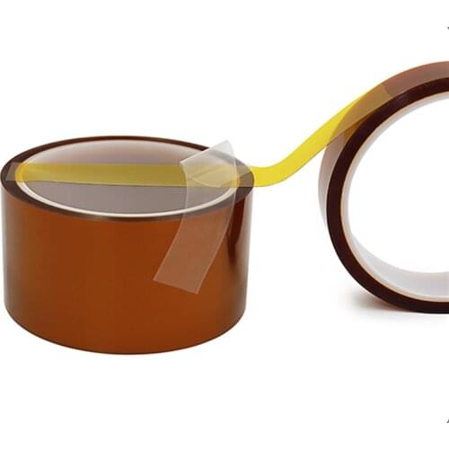 10 M Double-sided Kapton Tape Adhesive High Temperature Heat Resistant Polyimide Tape Insulation Tape 3 / 4 / 5 / 6 /8-100mm