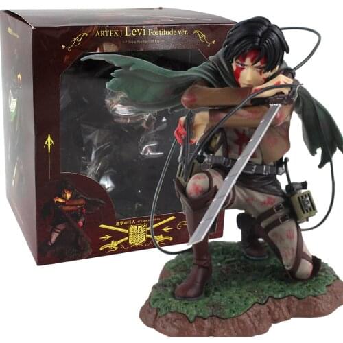 15cm Attack on Titan Levi Ackerman Figurine PVC Cartoon Figure Collectible Model Toys