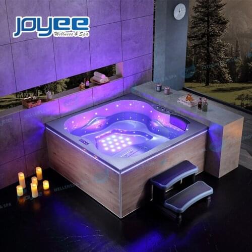 JOYEE Wholesale 3 Person Home Bathroom Soaking Spa Therapy Hot Tub with 63 Jets Shower Bathtubs Whirlpool Jacuzzi