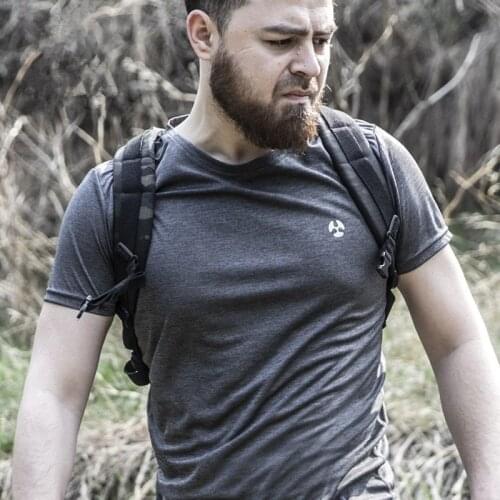 Summer Outdoor Sports Thin Quick Dry Tactical T-shirt Men Combat Training Hiking Fitness Stretch Short Sleeve Breathable T Shirt